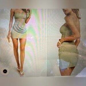 Showpo Olive Green Mini Dress